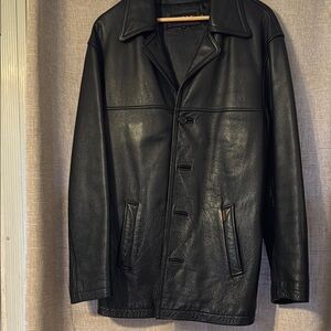 Guess Black Trench Coat Classic Style